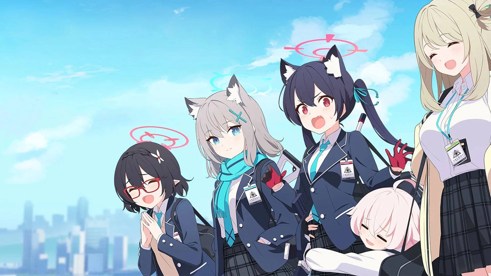 El anime de Blue Archive muestra los diseños de sus protagonistas