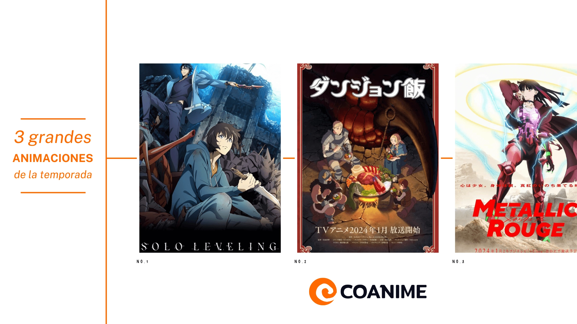 Las 3 series de la temporada de invierno 2024 con la mejor animación