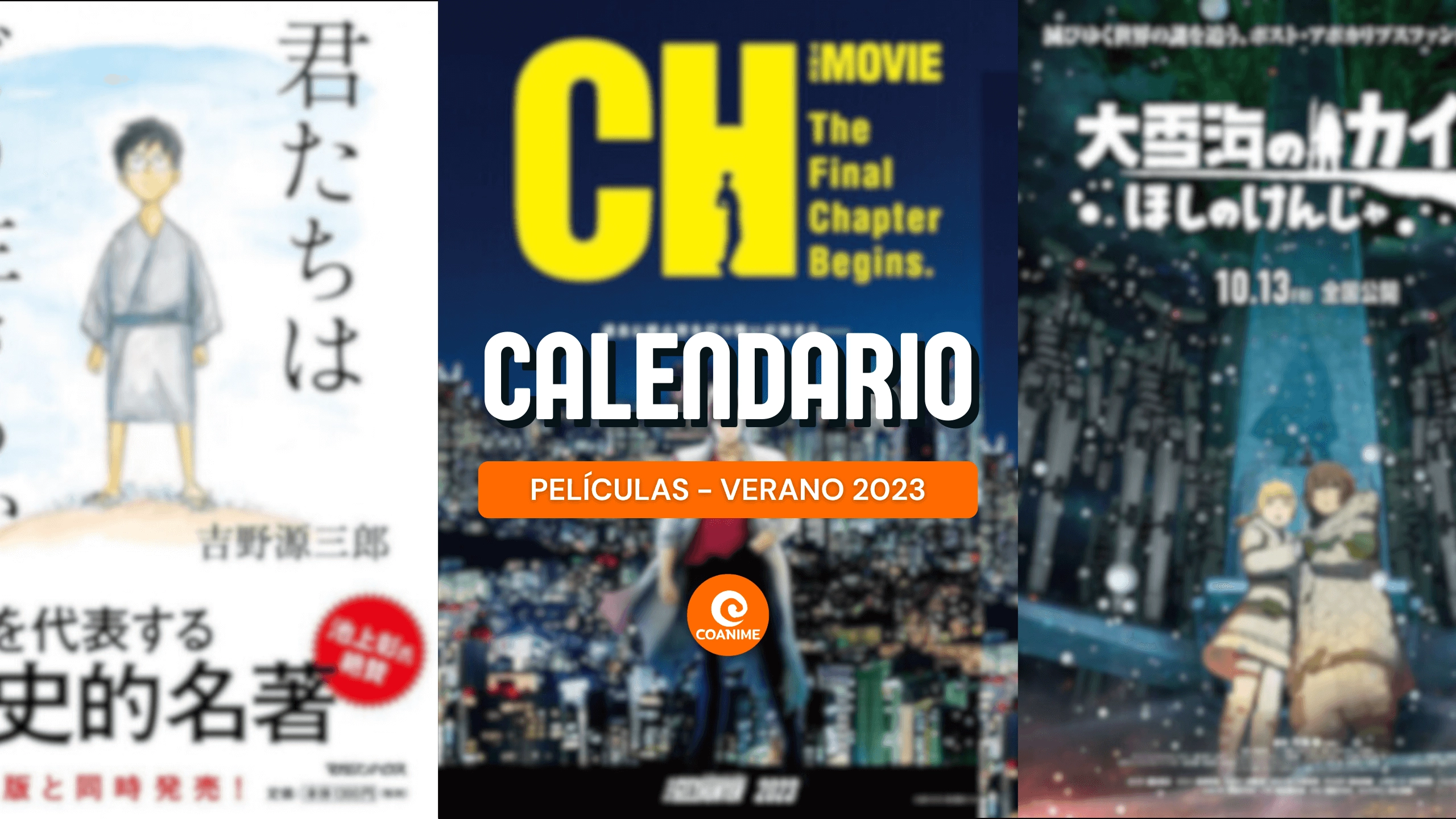 Calendario de estrenos de películas de animes — Verano 2023 - Coanime.net
