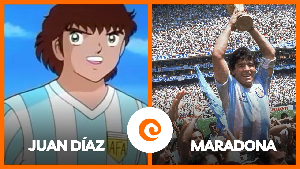 Juan Díaz, personaje de Súper Campeones basado en Maradona