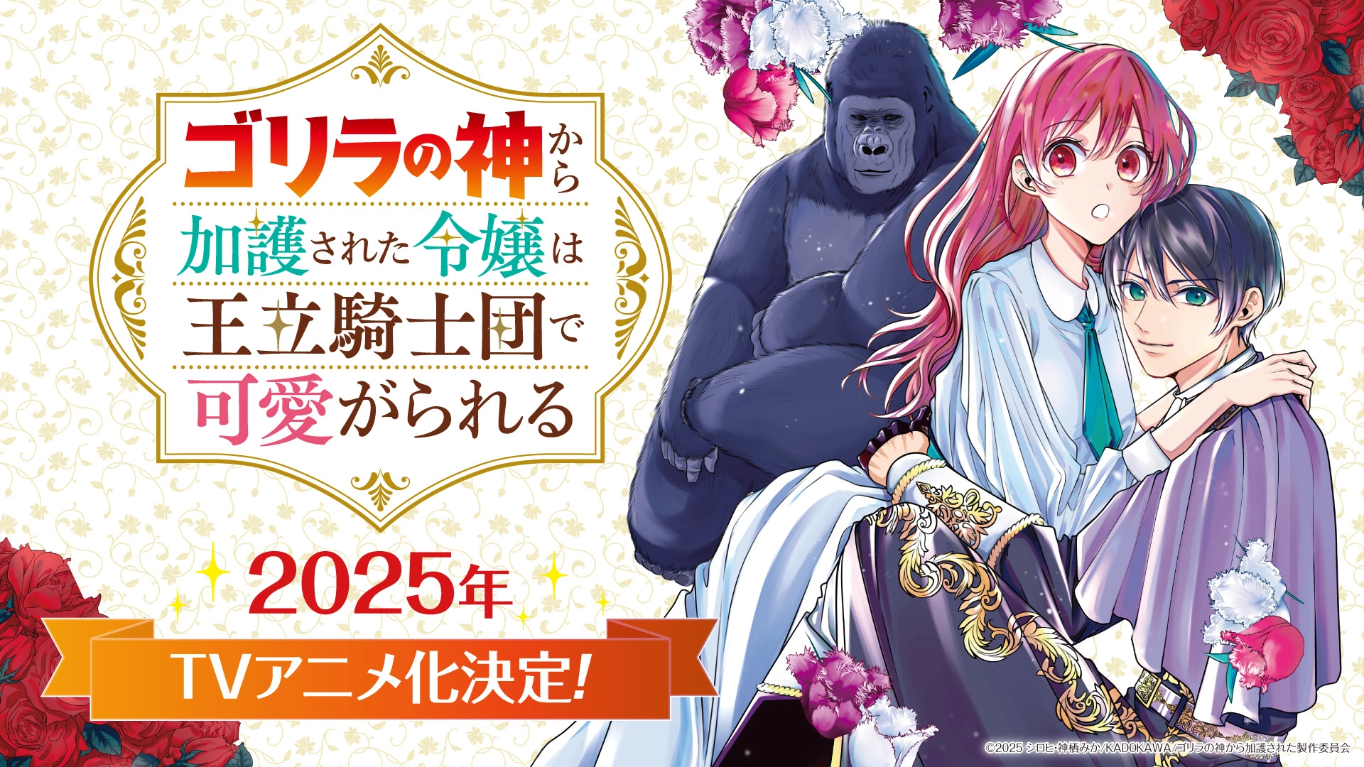 ¿Una historia de amor, fantasía y gorilas? Gorilla no Kami tendrá su anime