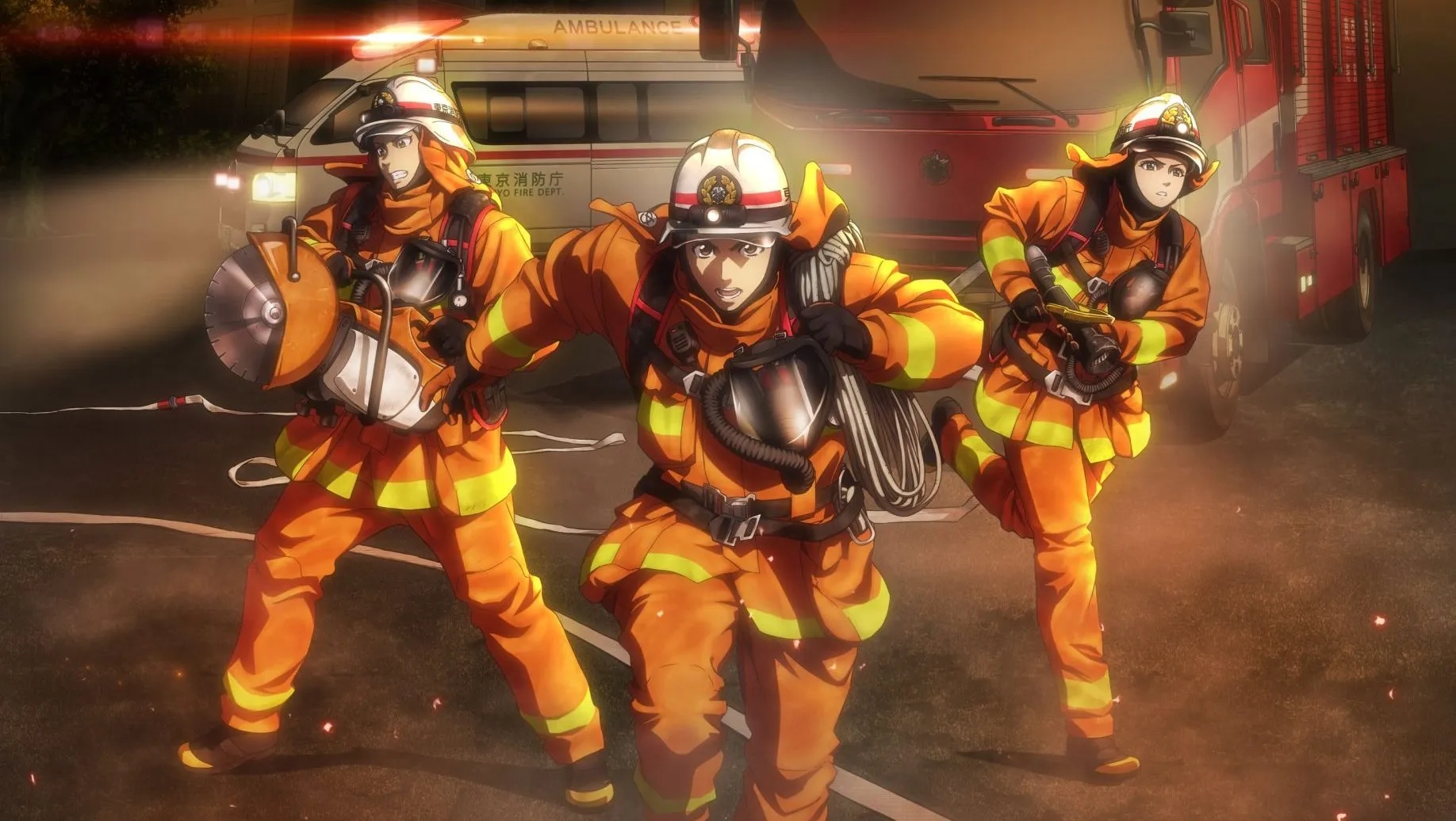 Mira las primeras imágenes de Megumi no Daigo, el anime de los bomberos